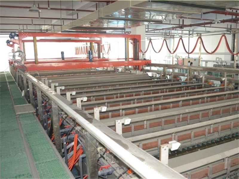 Electroplating line